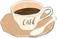 Coffee Illustration Sticker by Les Néréides