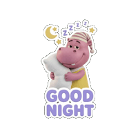Sleepy Good Night Sticker
