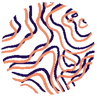 ananaisdesign water wave abstract clermont Sticker