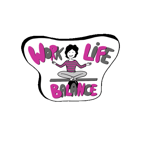 Work Life Balance Sticker by Sieć Przedsiębiorczych Kobiet