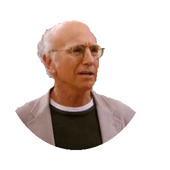 curb your enthusiasm idk STICKER by imoji