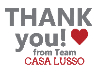 CasaLussoSlovenianFurniture design thank you thanks online shopping Sticker