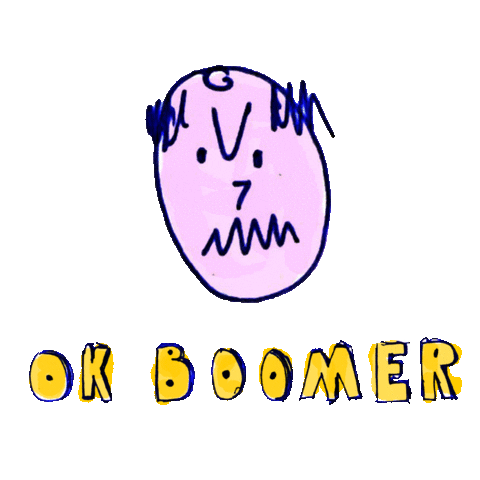 Old Man Ok Sticker by Todd Rocheford