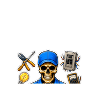 Halloween Skull Sticker