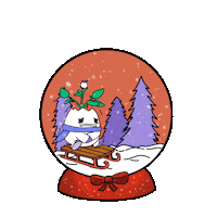 Sledding Merry Christmas Sticker by Magic Eden