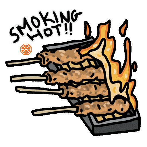 Hungry Singapore Sticker by Lau Pa Sat