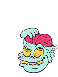 Zombie Candy Sticker by Hockey Dad