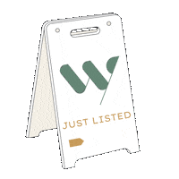 Just Listed Sticker by Works Real Estate