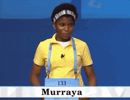 Excited Spelling Bee GIF