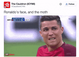 Ronaldo Crying GIF by Mashable