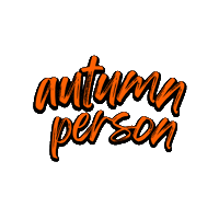 Fall Orange Sticker by Jennifer Greenhill