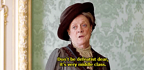 never drinking again downton abbey GIF