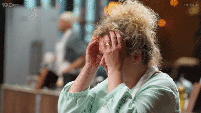 Stress Think GIF by MasterChefAU