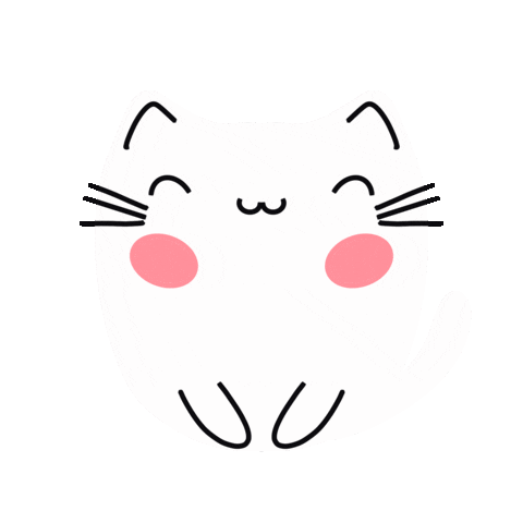 Happy Cat Sticker by Bananadesign