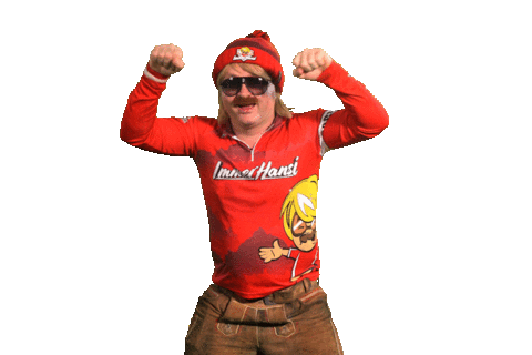 Apres Ski Snow Sticker by Immer Hansi