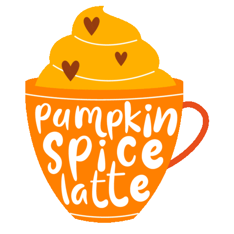 Pumpkin Spice Latte Coffee Sticker