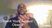 thank you obama GIF by The Standing O