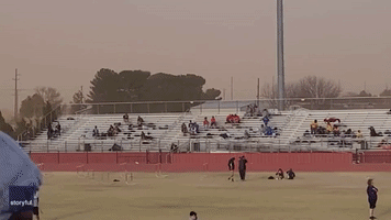 Dust Storm Looms Over Texas High School Track Meet