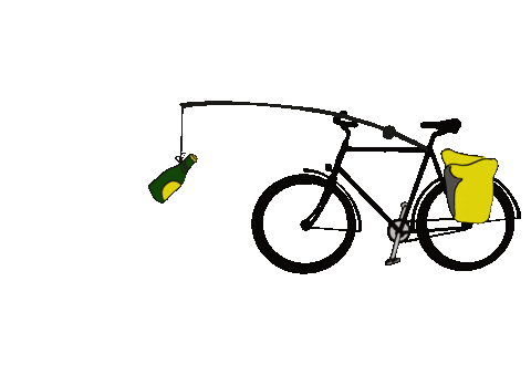 Bike Fishing Sticker