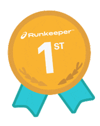 first place running Sticker by ASICS
