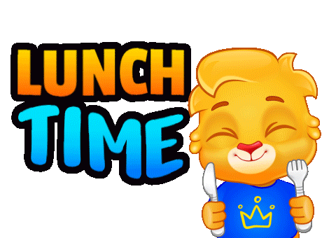 Hungry Lets Eat Sticker by Lucas and Friends by RV AppStudios