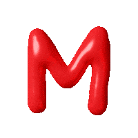 3D Letter Sticker