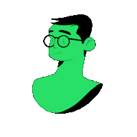 self portrait animation Sticker by Fabian Molina