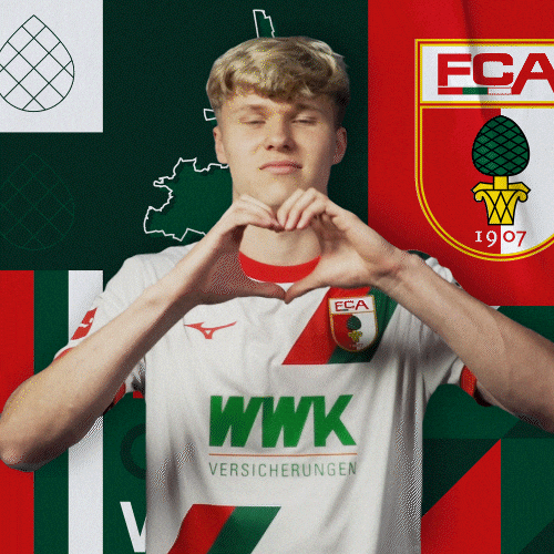 Heart Bundesliga GIF by FC Augsburg 1907