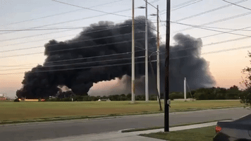 Firefighters Warn of 'Toxic Plume' Rising from Fire at Texas Plastics Plant