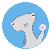 Sea Creature Eating Sticker