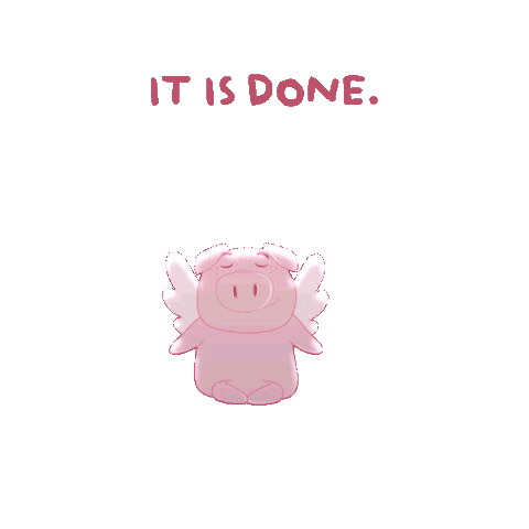 Let Go Pig Sticker by PositivelyPigasus