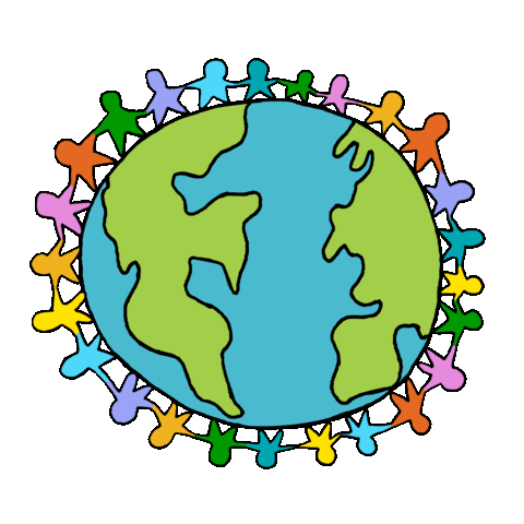 World Peace Unity Sticker by stalebagel
