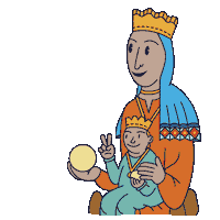 ceskus love virgen montserrat montse Sticker