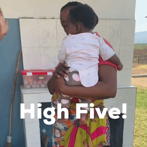 globalorphanfdn high five GIF