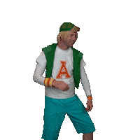 RCN_Vakantieparken alex animatie frisbee vakantie Sticker