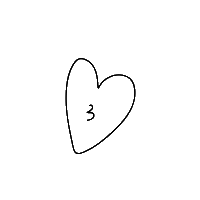 In Love Corazon Sticker