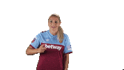 Swipe Up West Ham Sticker by Barclays FAWSL