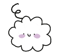 Cloud Creature Sticker by TeaBag