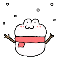 ppittuppaettu snow winter cold frog Sticker