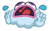 Sad Panic Sticker