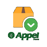 appelhome appel apel appel home apeel Sticker