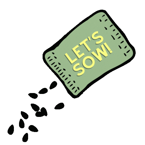 moederstuin moestuin zaaien moederstuin lets sow Sticker