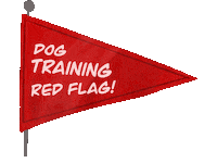 Red Flag Dogs Sticker