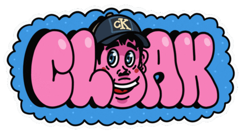 Pink Graffiti Sticker by cloakwork