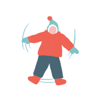 Snow Angels Christmas Sticker by AbekaHomeschool