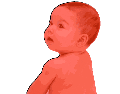 baby smile Sticker by Josh Rigling