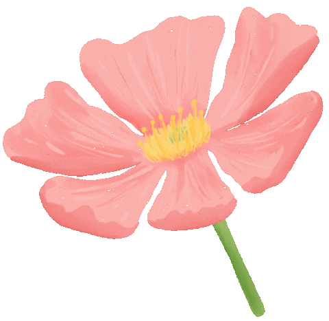 Illustration Flower Sticker