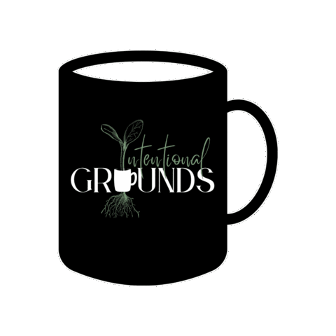 IntentionalGrounds mug cup of coffee intentionalgrounds Sticker