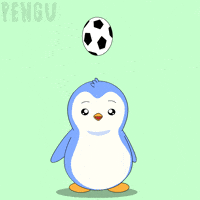 Football Bouncing GIF by Pudgy Penguins