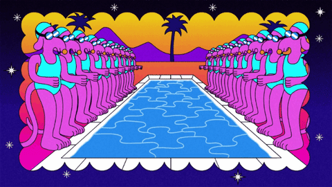 summer swimming GIF by LSD